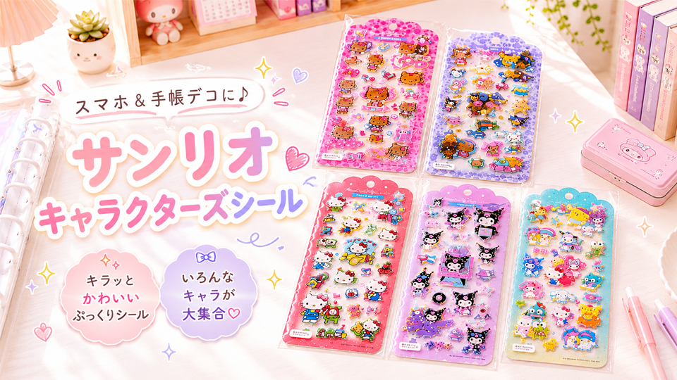 サンリオキャラクターズ ドロップジュエリーシール