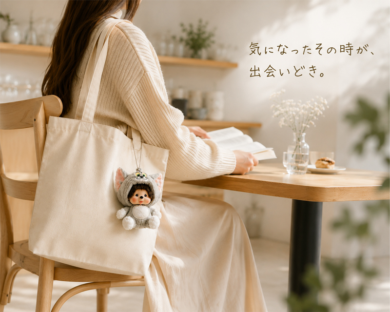 モンチッチ キーチェーン 使用イメージ