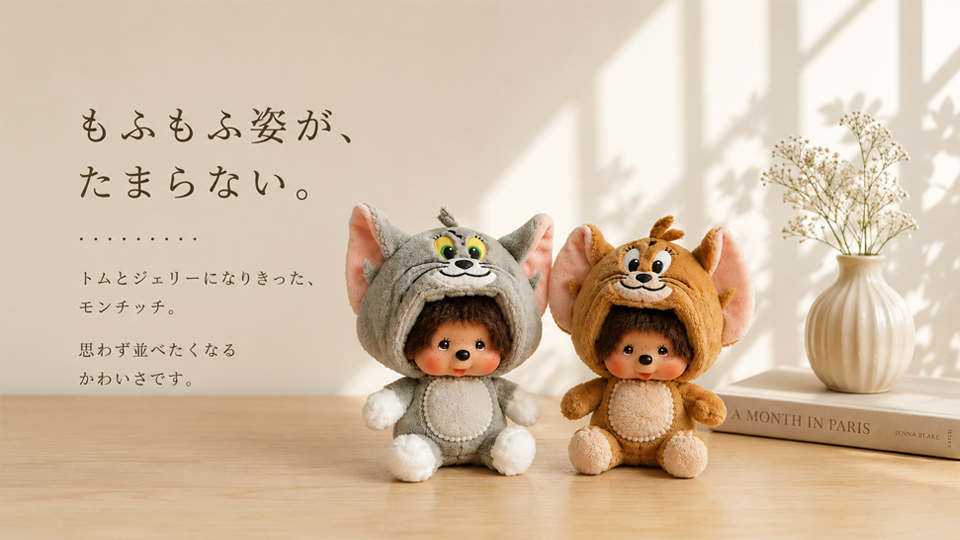 トムとジェリー モンチッチ 顔でかSSキーチェーン